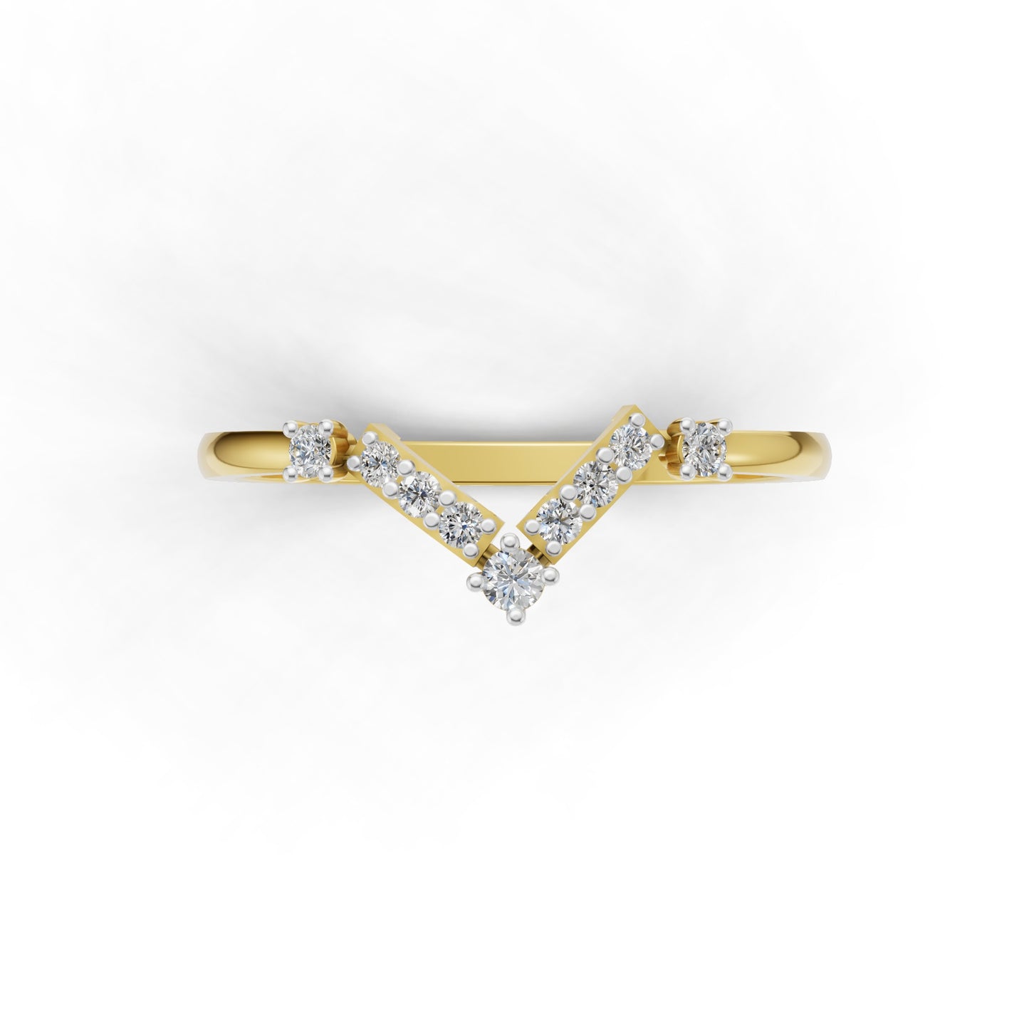 Infinity Angle Diamond Ring