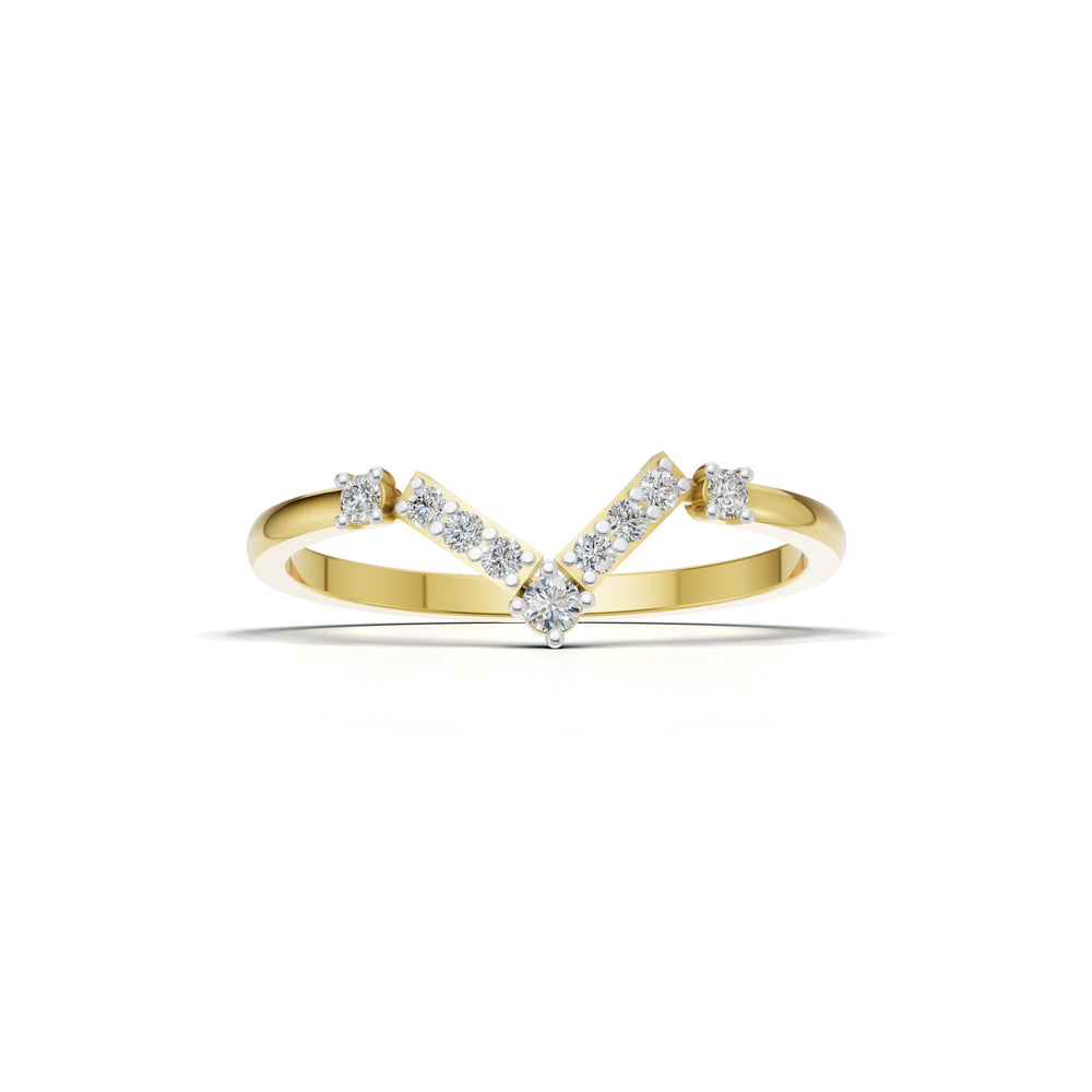 Infinity Angle Diamond Ring