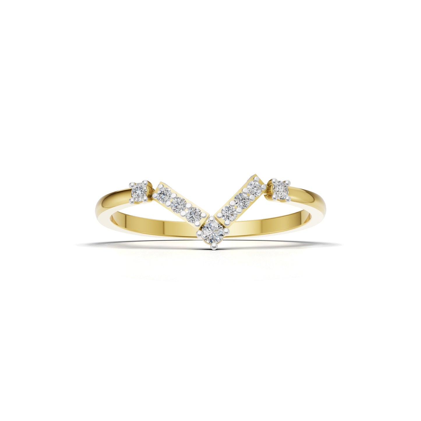 Infinity Angle Diamond Ring
