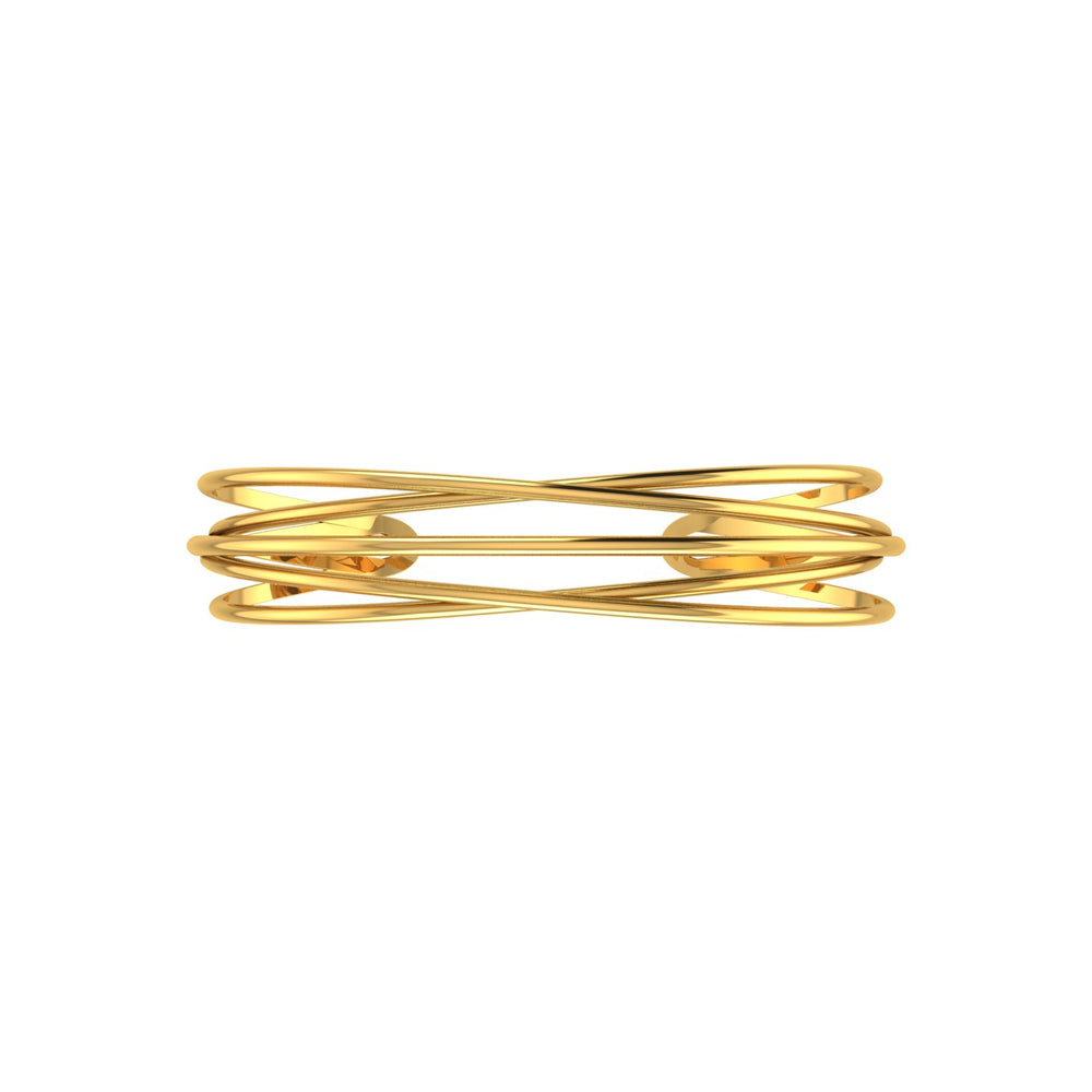 Golden Flow Cuff Bracelet