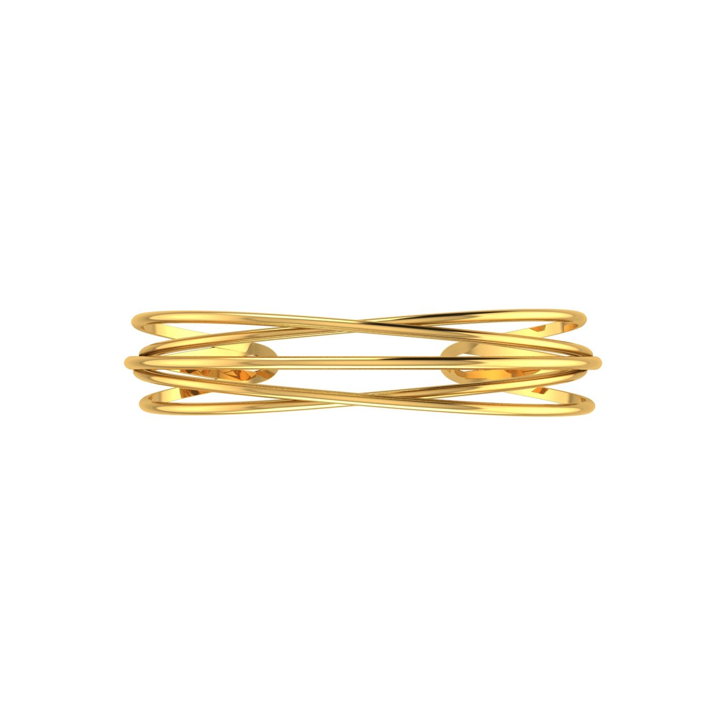 Golden Flow Cuff Bracelet