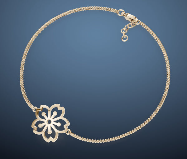Sakura Bloom Gold Bracelet
