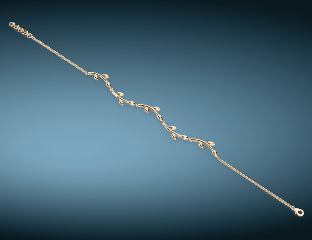 Golden Olive Vine Bracelet