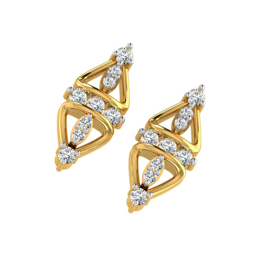 Luxe Knot Diamond Ear Tops