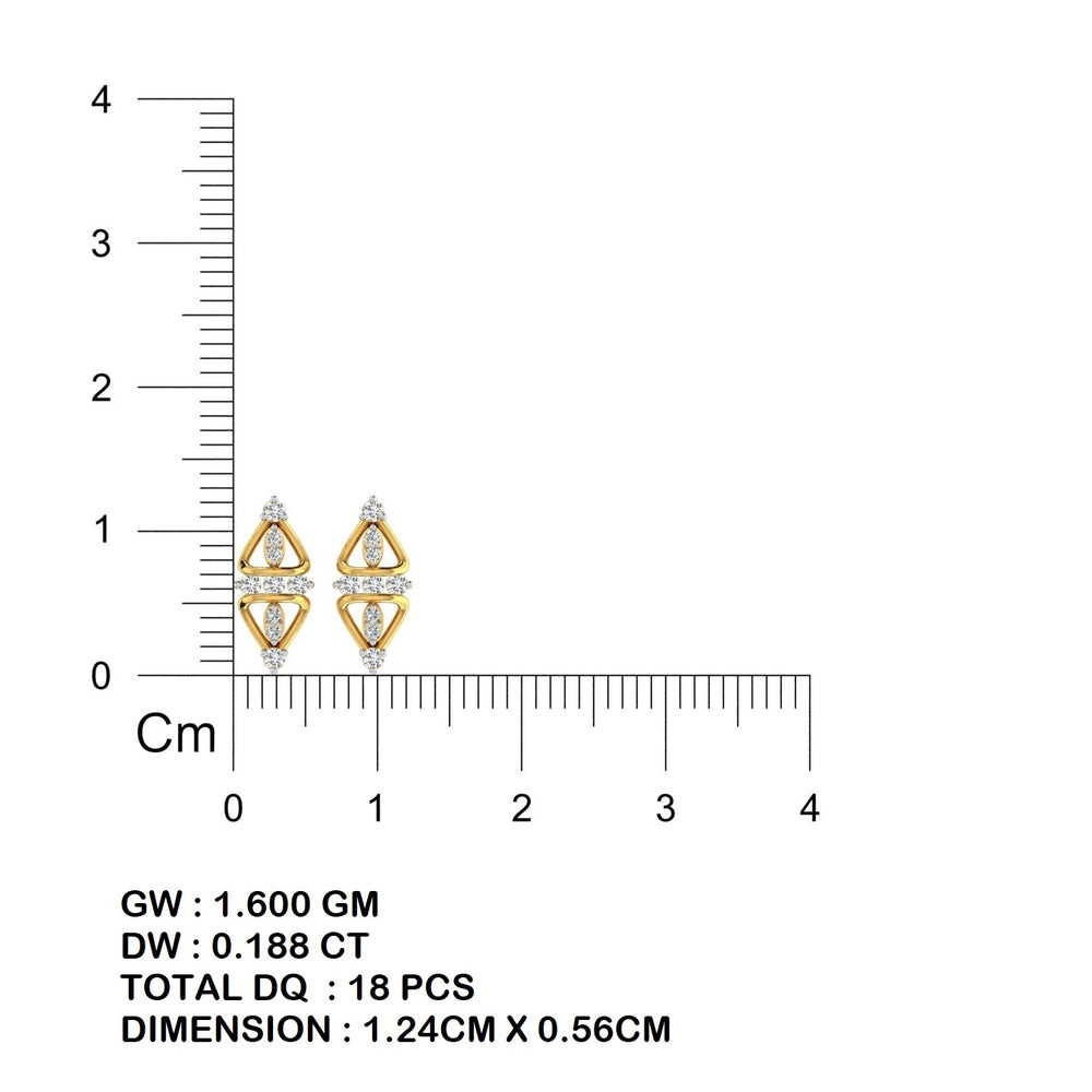 Luxe Knot Diamond Ear Tops