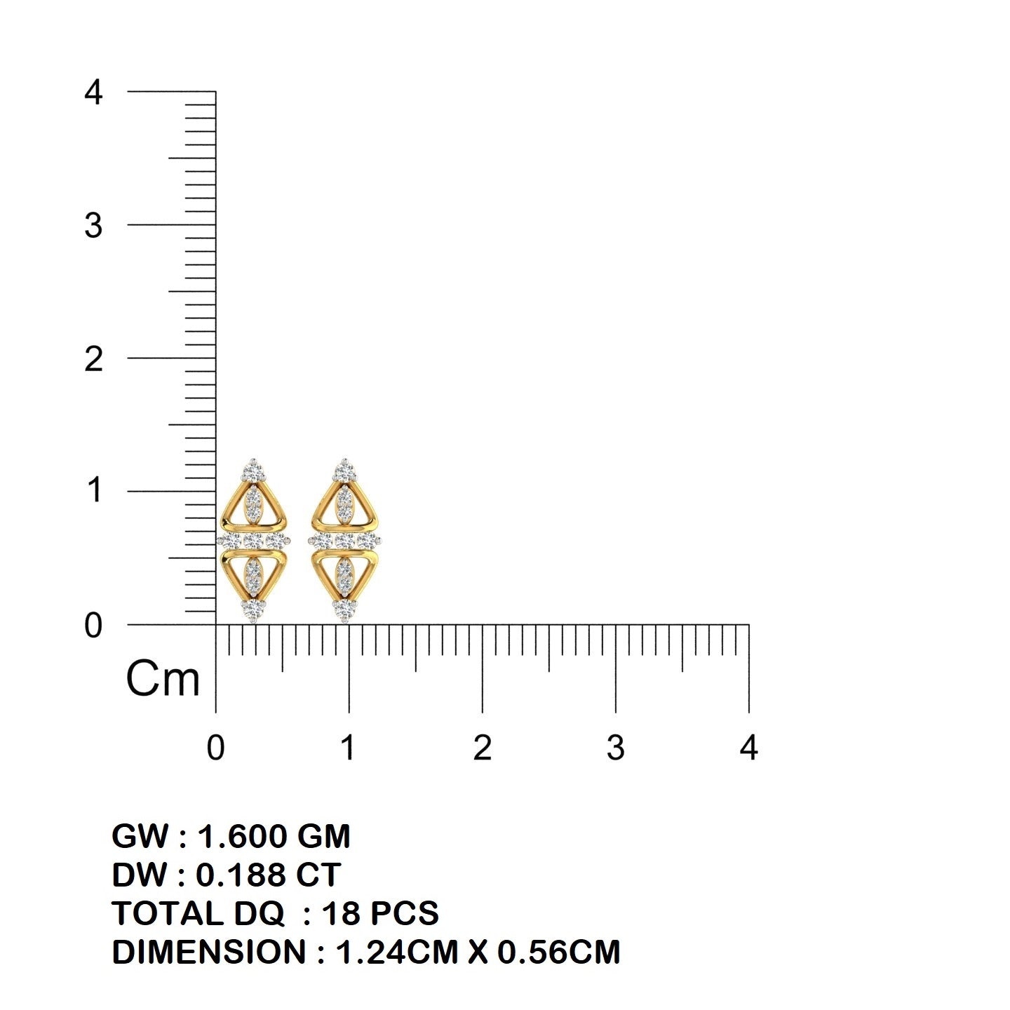 Luxe Knot Diamond Ear Tops