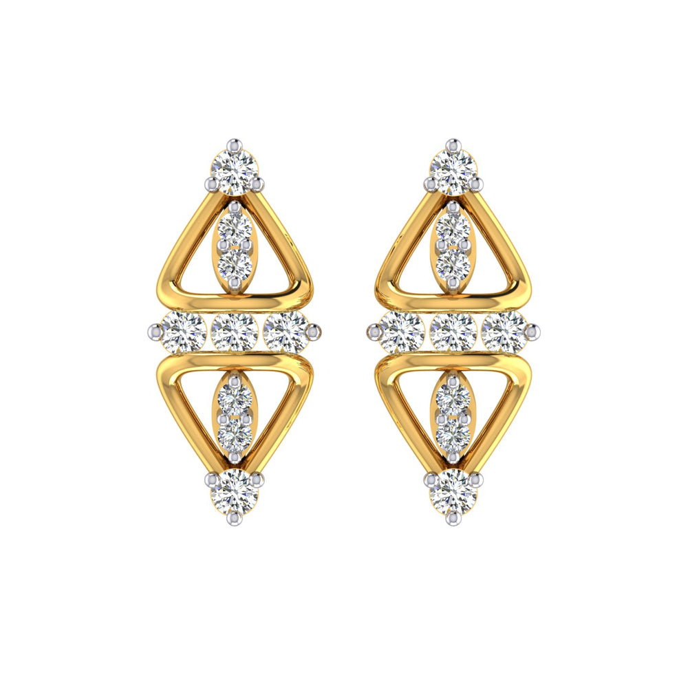 Luxe Knot Diamond Ear Tops