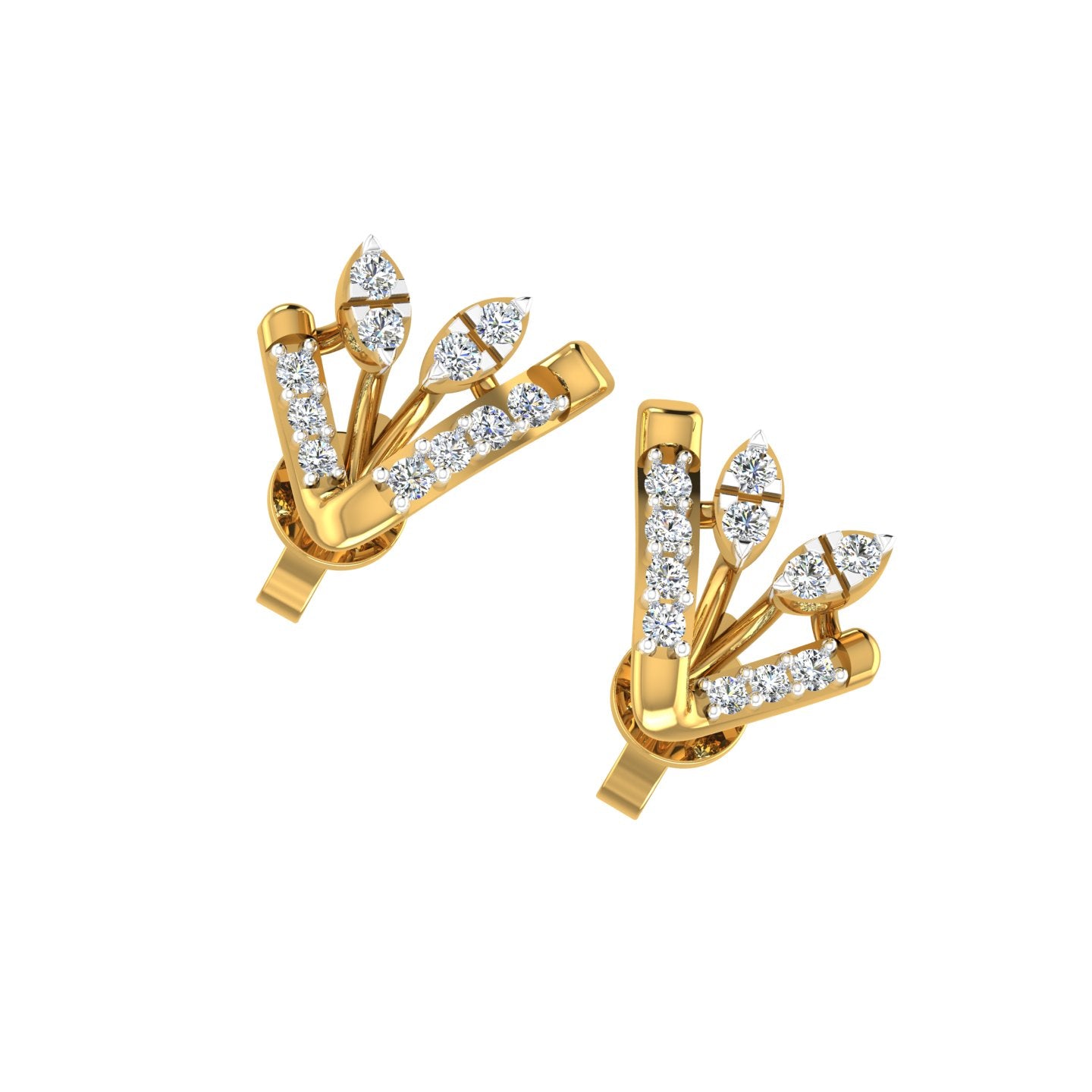 Velvet V Diamond Earrings