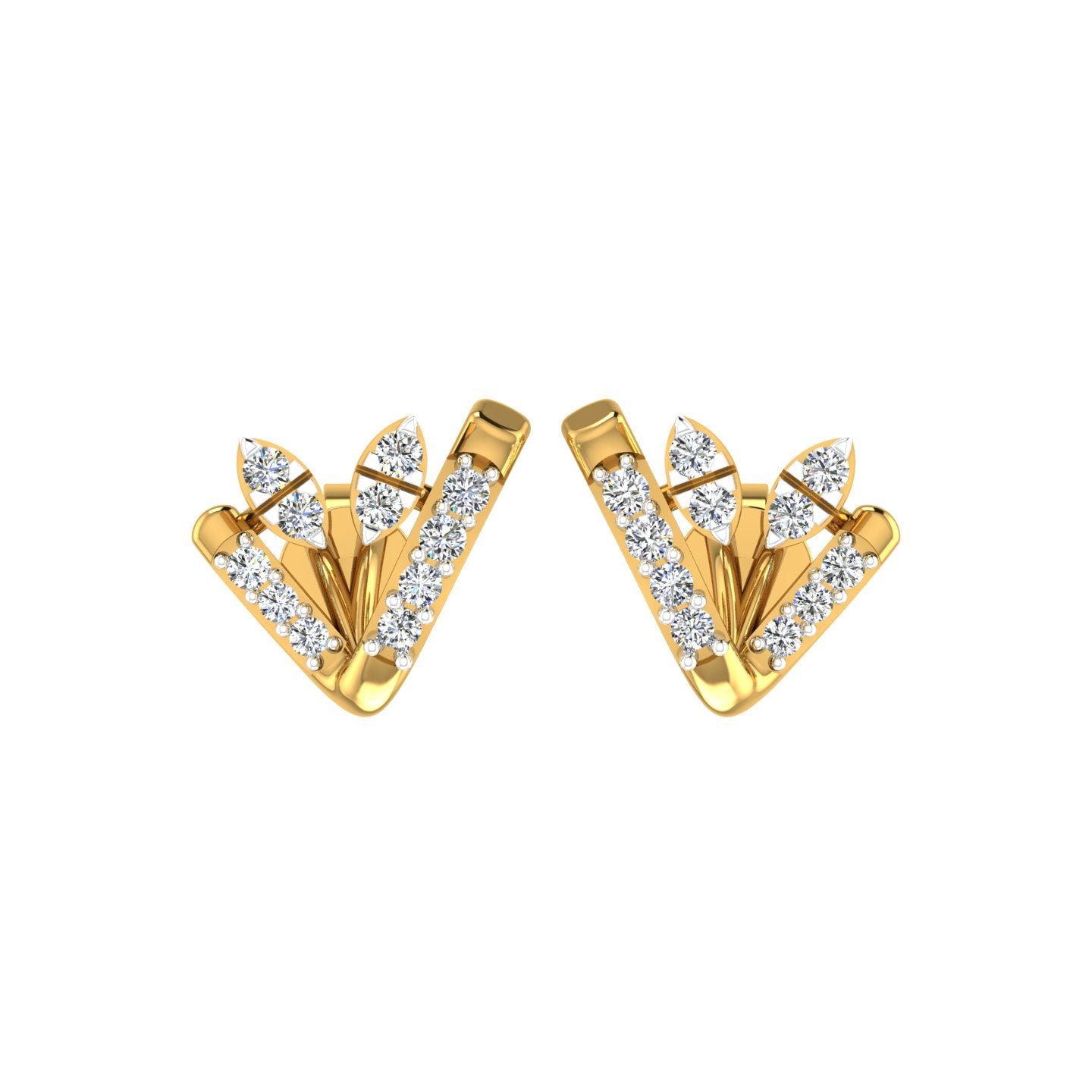 Velvet V Diamond Earrings