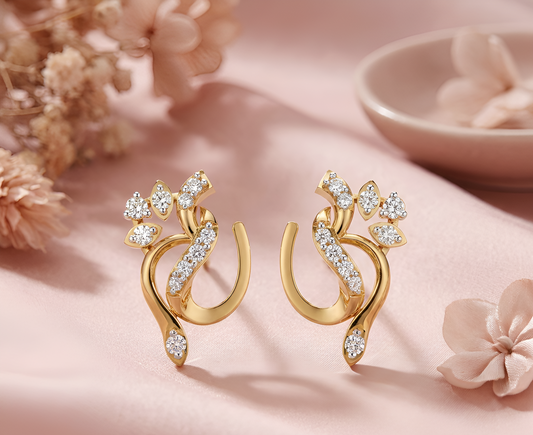 Twinkle Bloom Diamond Earrings