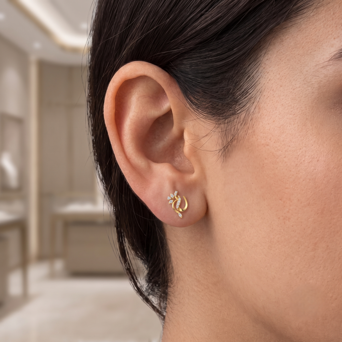 Twinkle Bloom Diamond Earrings