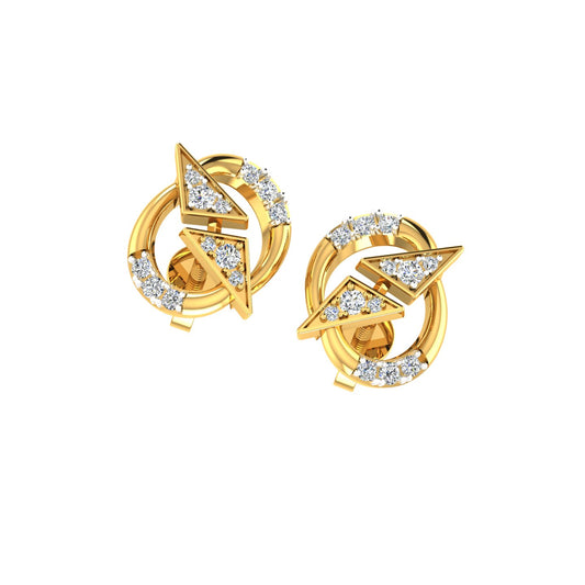 Nova Circle Diamond Studs