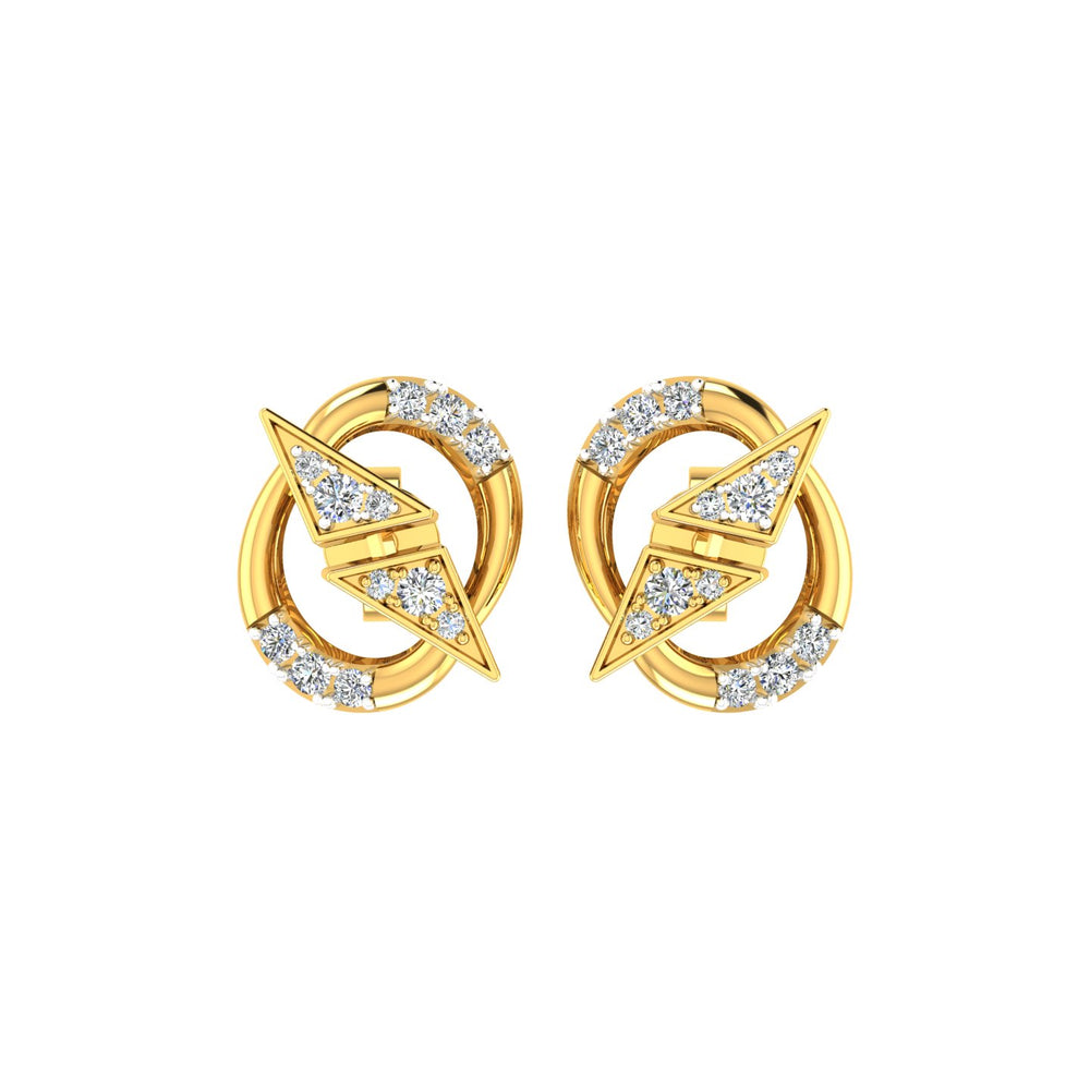 Nova Circle Diamond Studs