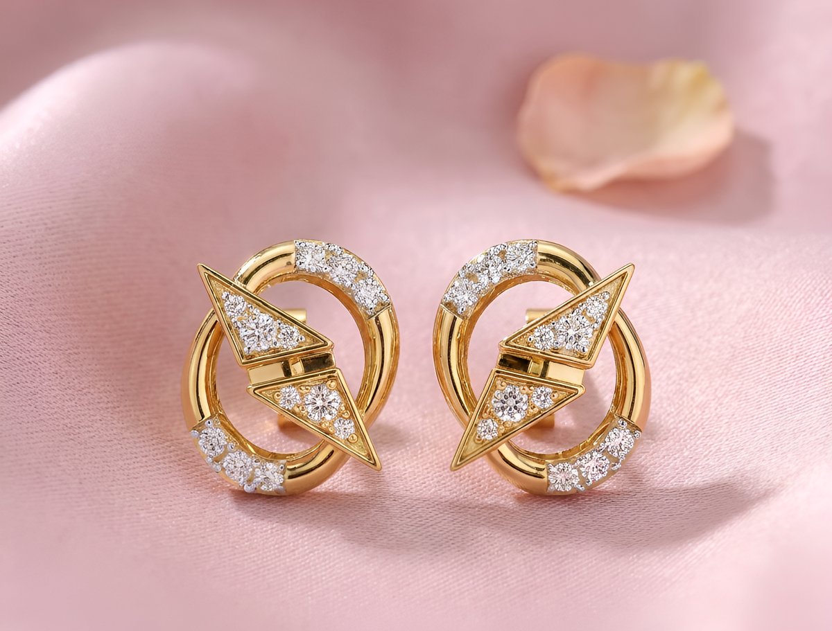 Nova Circle Diamond Studs