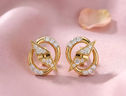 Nova Circle Diamond Studs