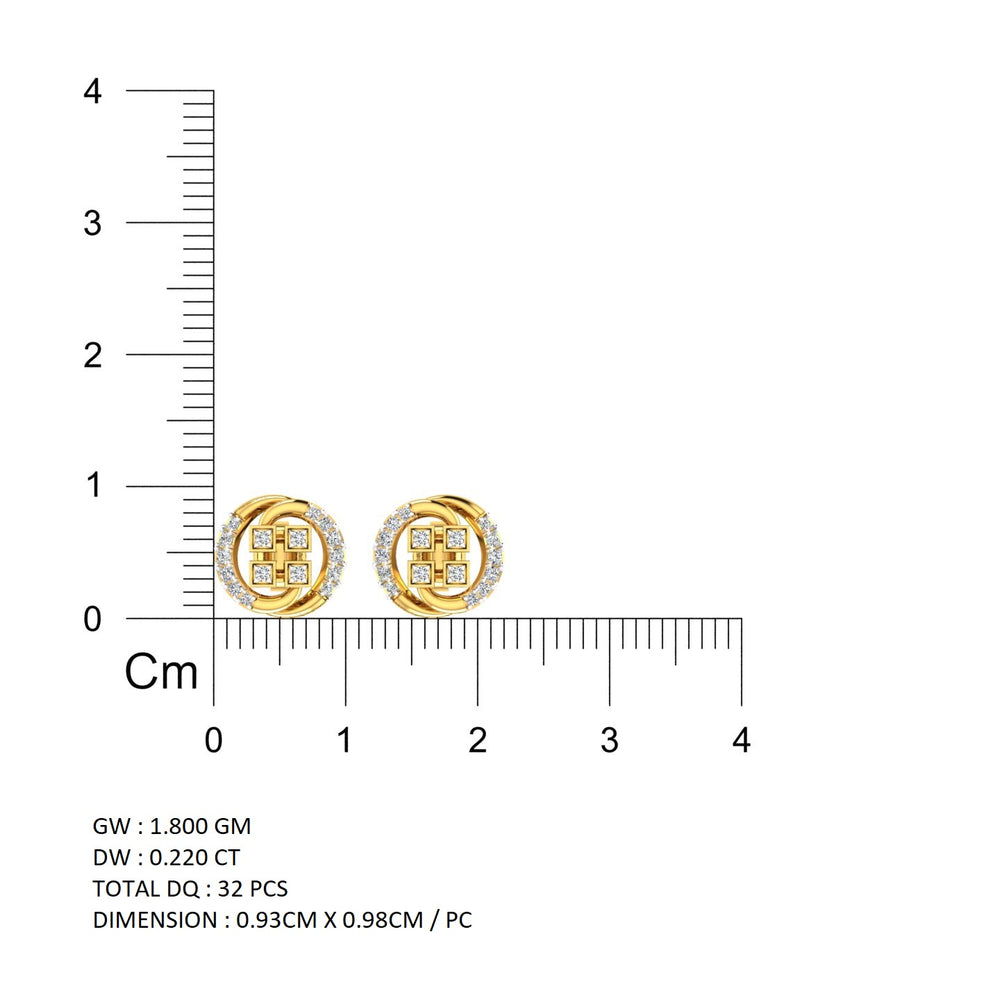 Regal Orbit Diamond Ear Tops