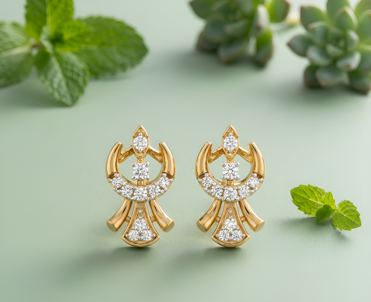 Royal Bloom Diamond Earrings