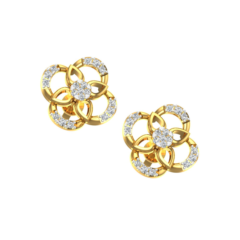 Blossom Luxe Diamond Ear Tops