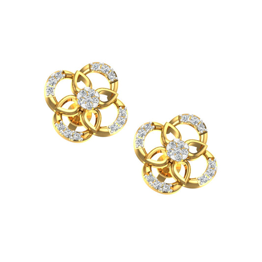 Blossom Luxe Diamond Ear Tops