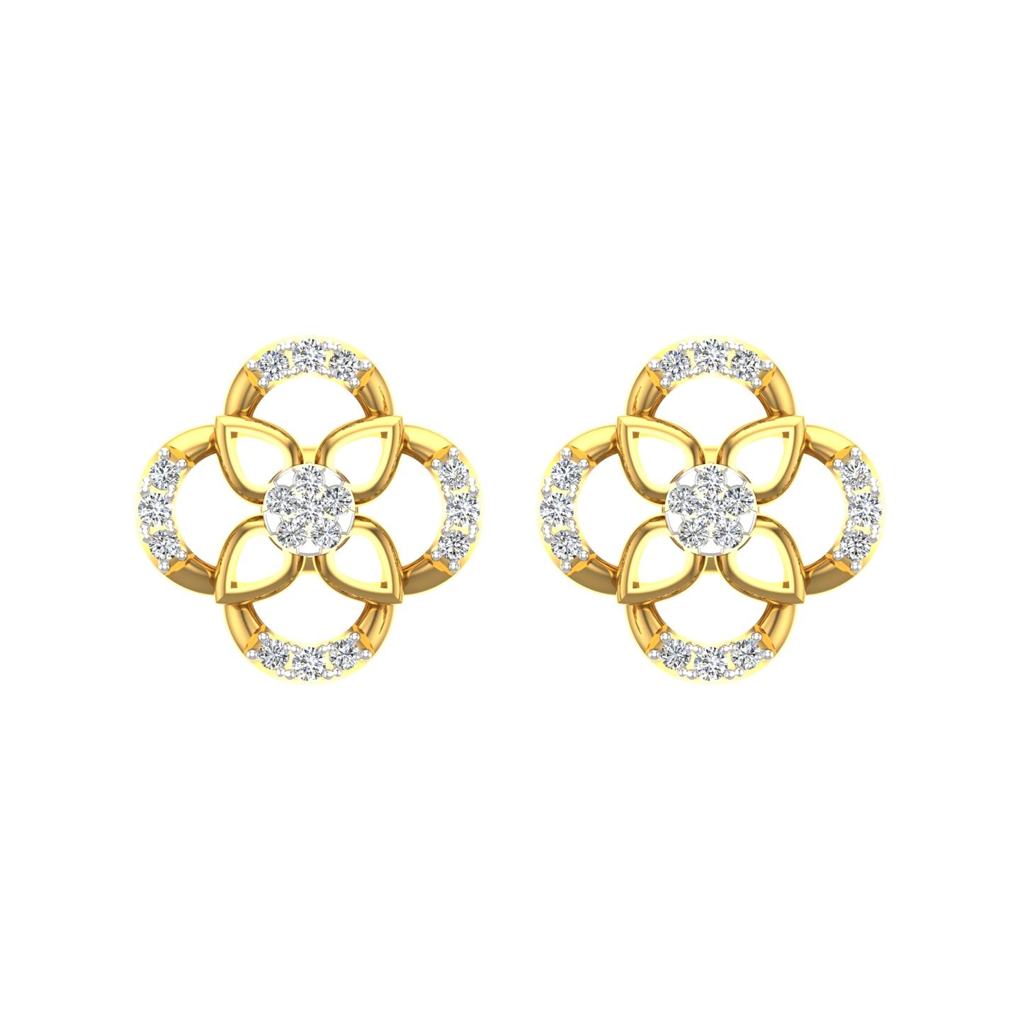 Blossom Luxe Diamond Ear Tops
