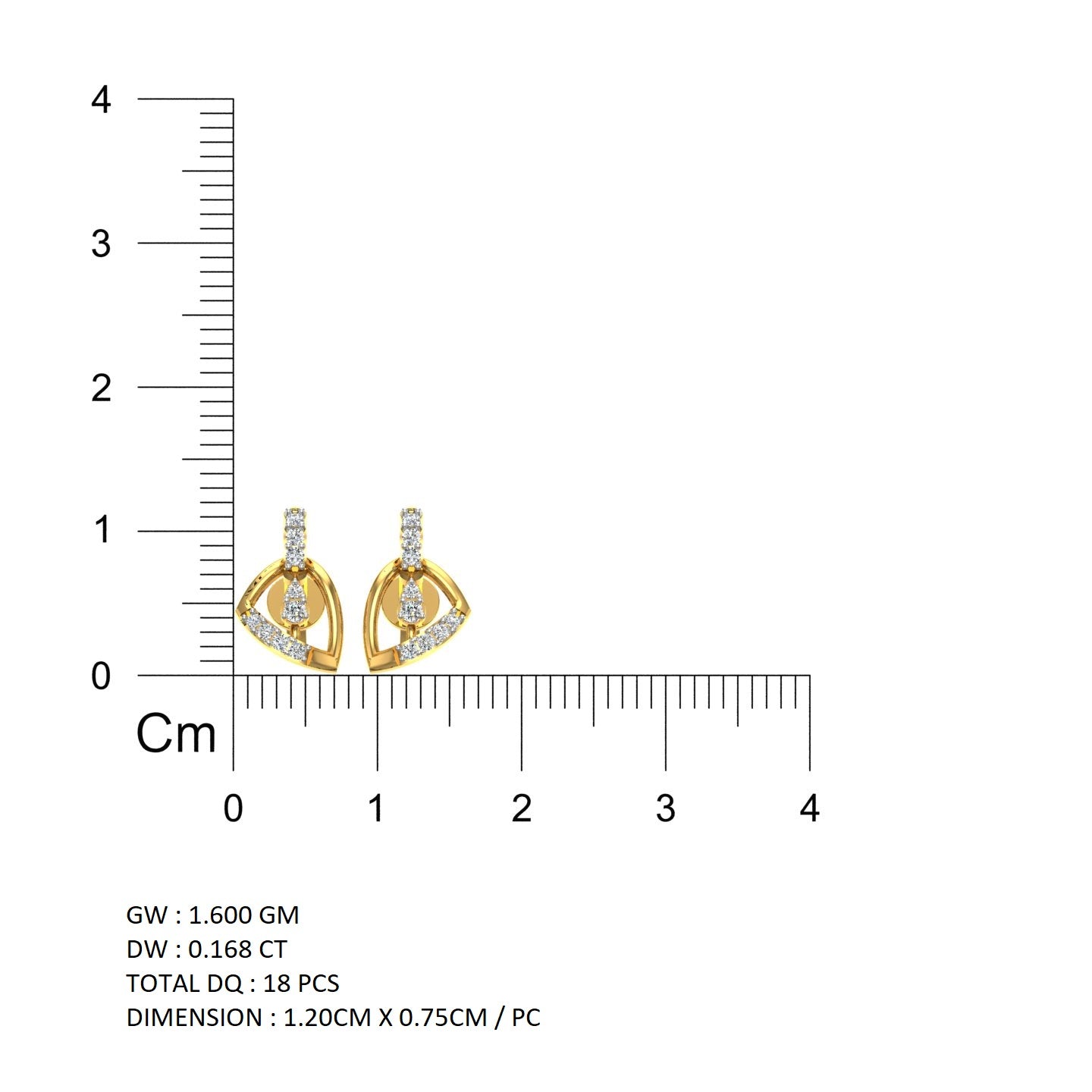 Aurora Teardrop Diamond Earrings
