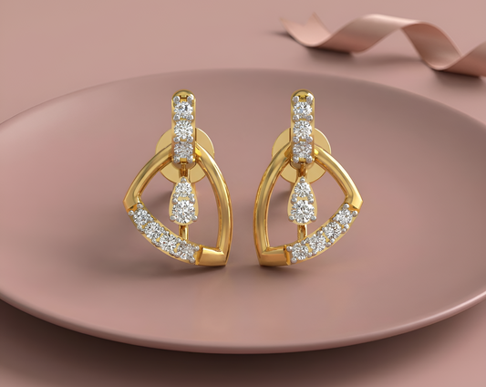 Aurora Teardrop Diamond Earrings