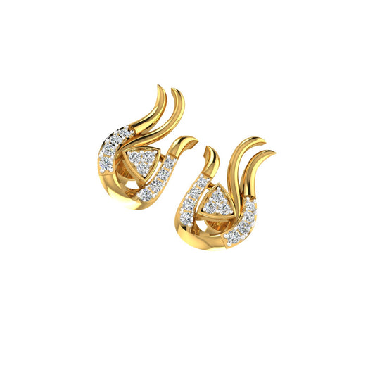 Celestia Flame Diamond Earrings