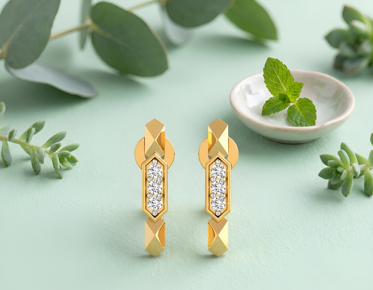 Urban Prism Diamond Ear Tops