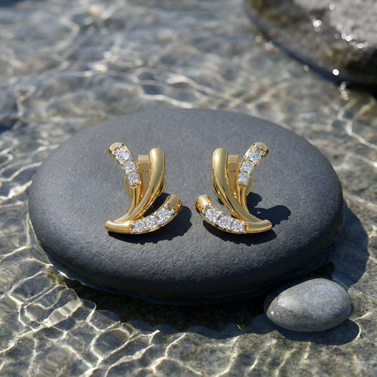 Celestia Flow Diamond Ear Tops