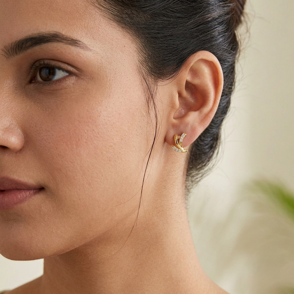 Celestia Flow Diamond Ear Tops