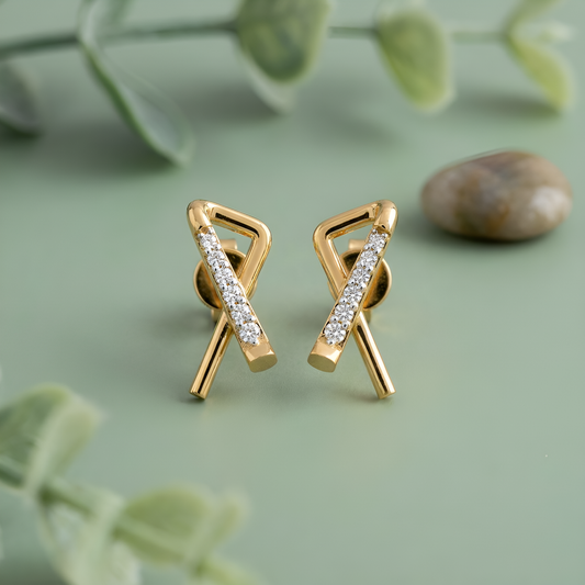 Infinity Prism Diamond Ear Tops