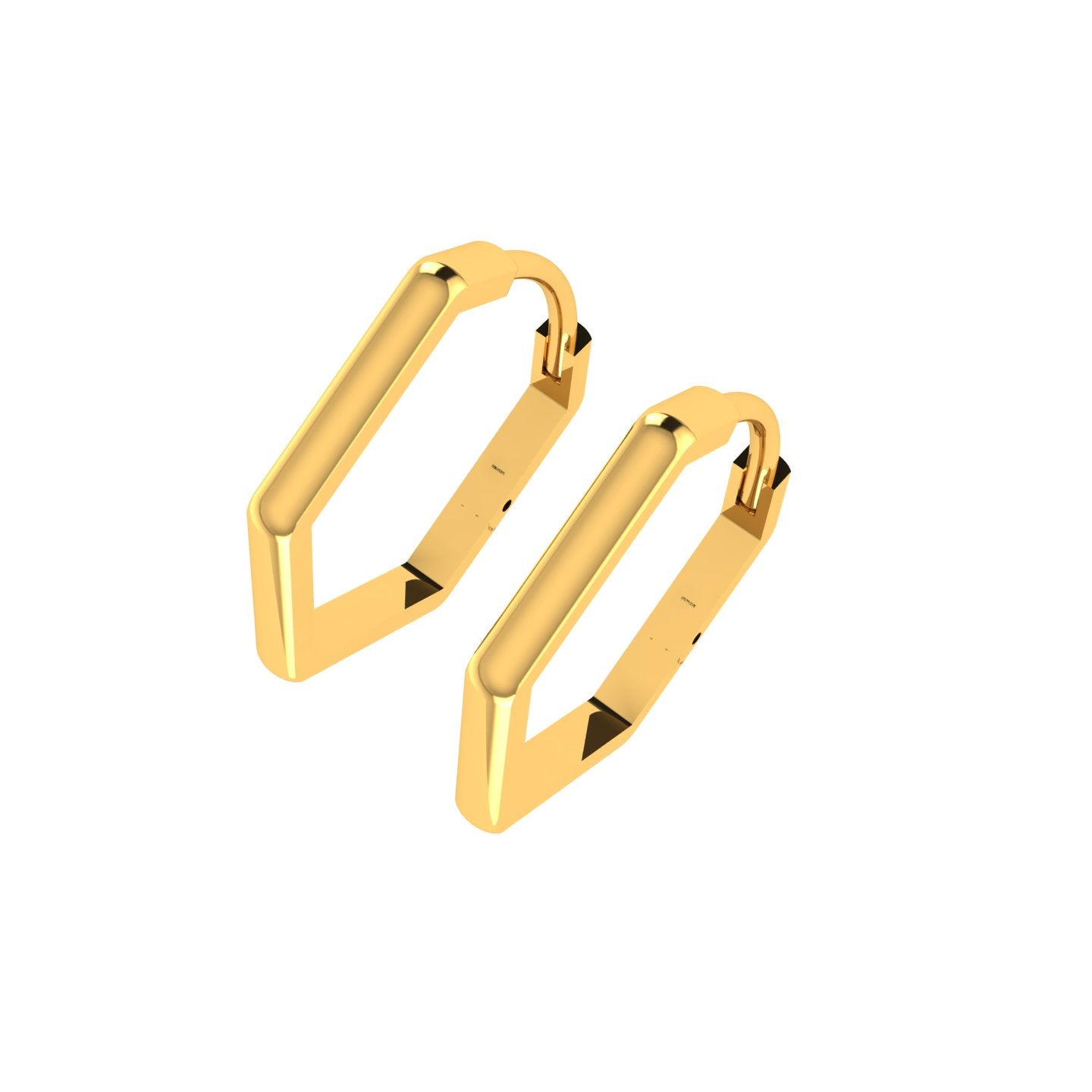 Geometric Edge Hoop Tops