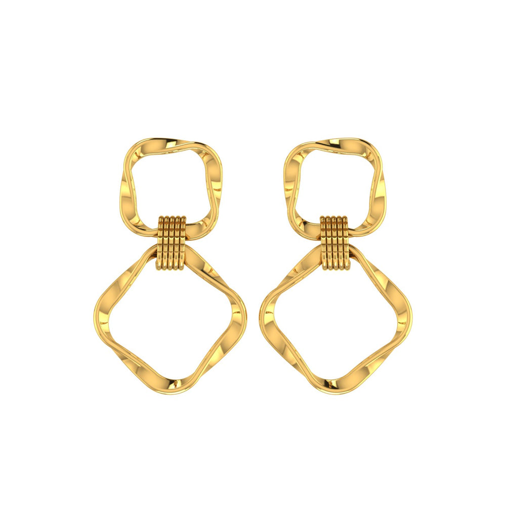 Twisted Duo Frame Earrings
