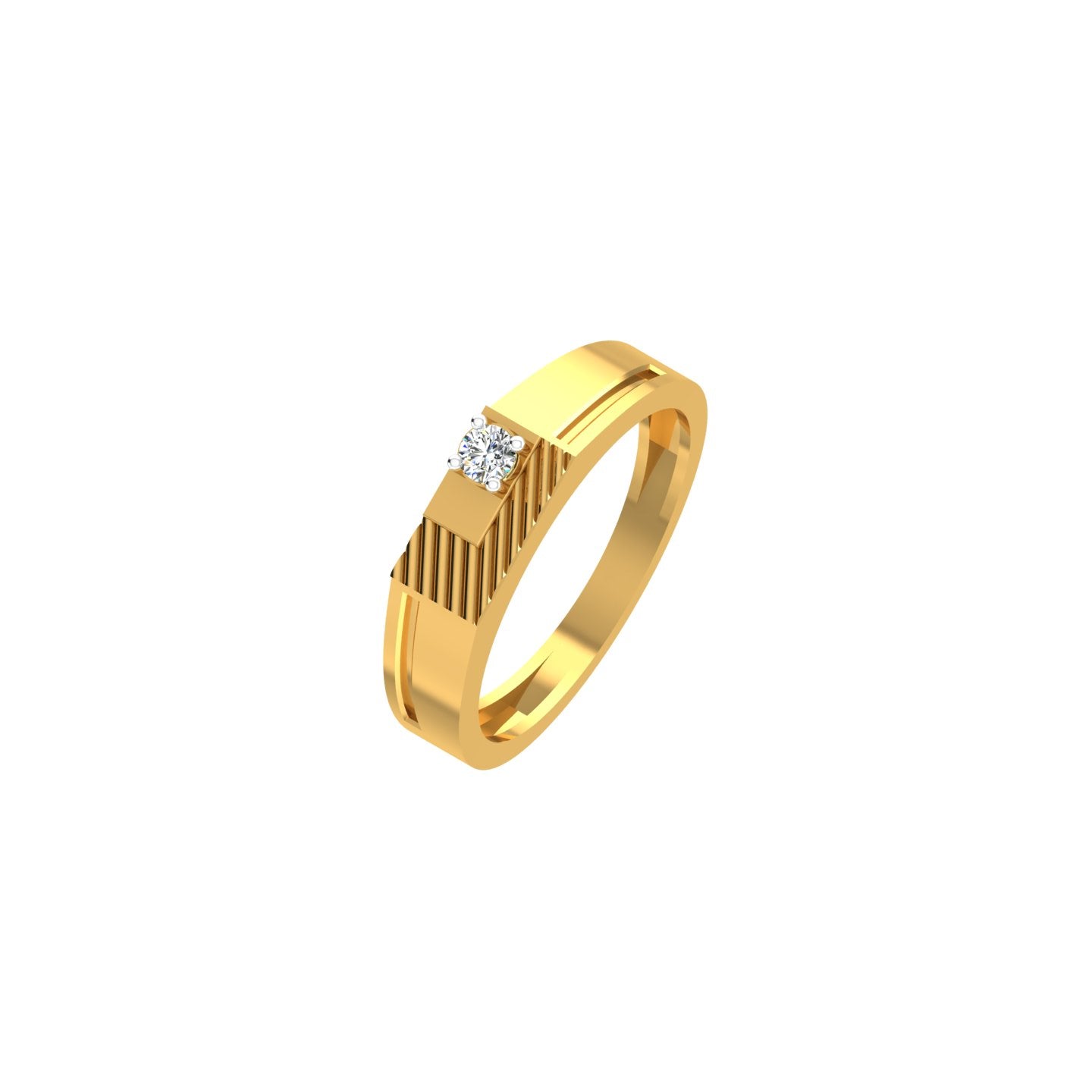 Regal Crest Solitaire Ring