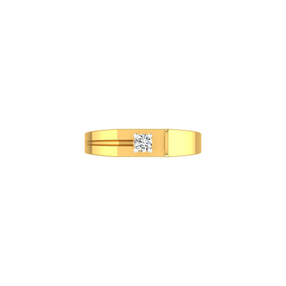 Monarch Line Solitaire Ring
