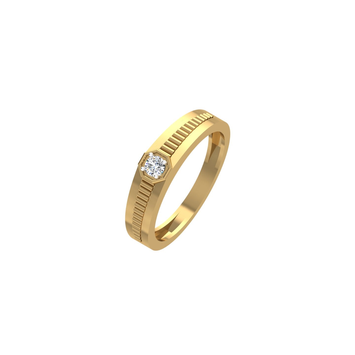 Hexa Crest Diamond Ring