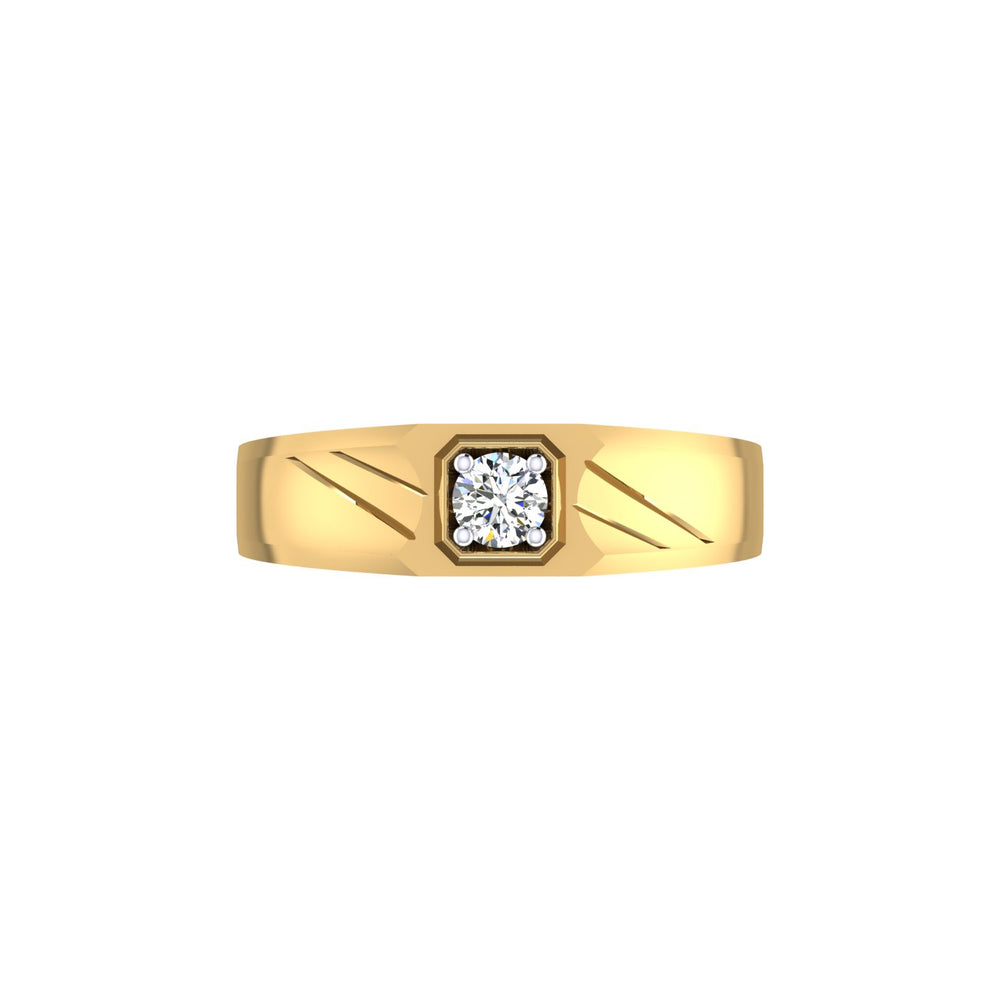 Imperial Hexa Solitaire Gents Ring