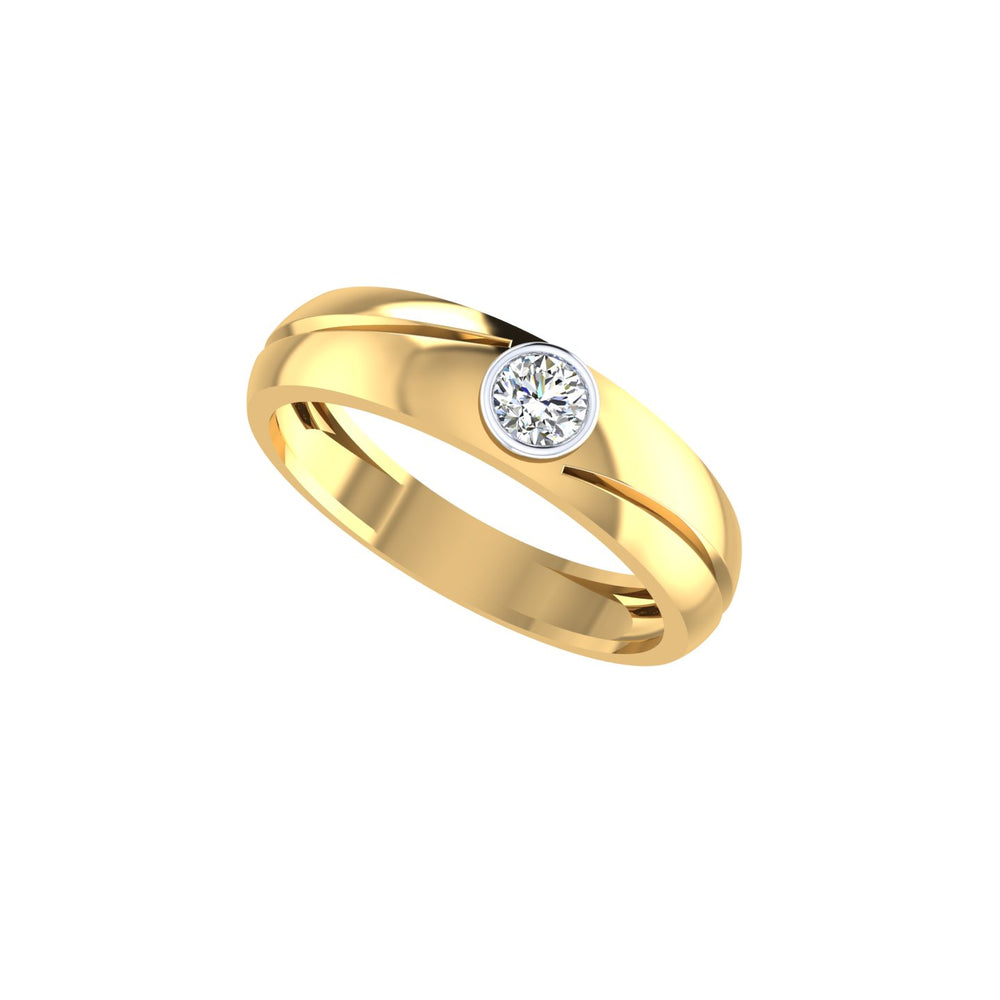 Eclipse Solitaire Gents Ring