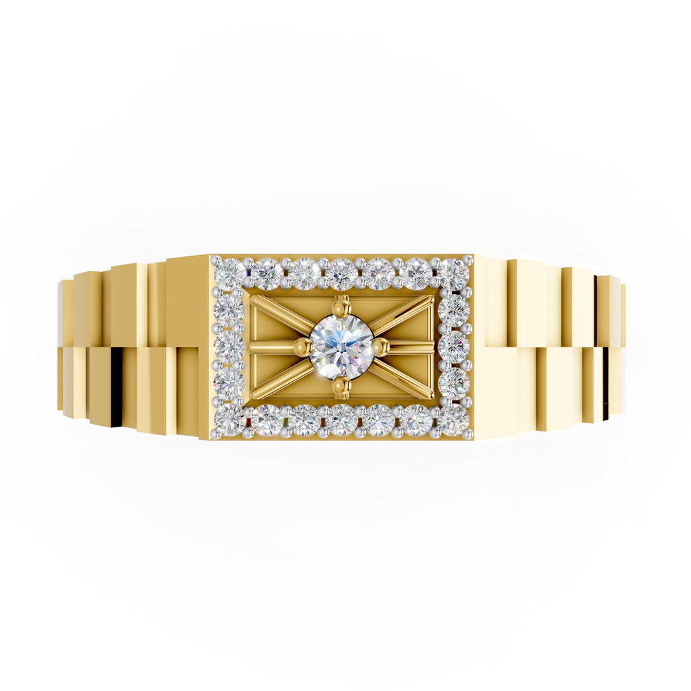 Royal Fortress Diamond Gents Ring