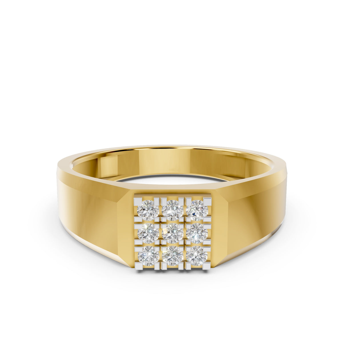 Nine Grid Majesty Gents Ring