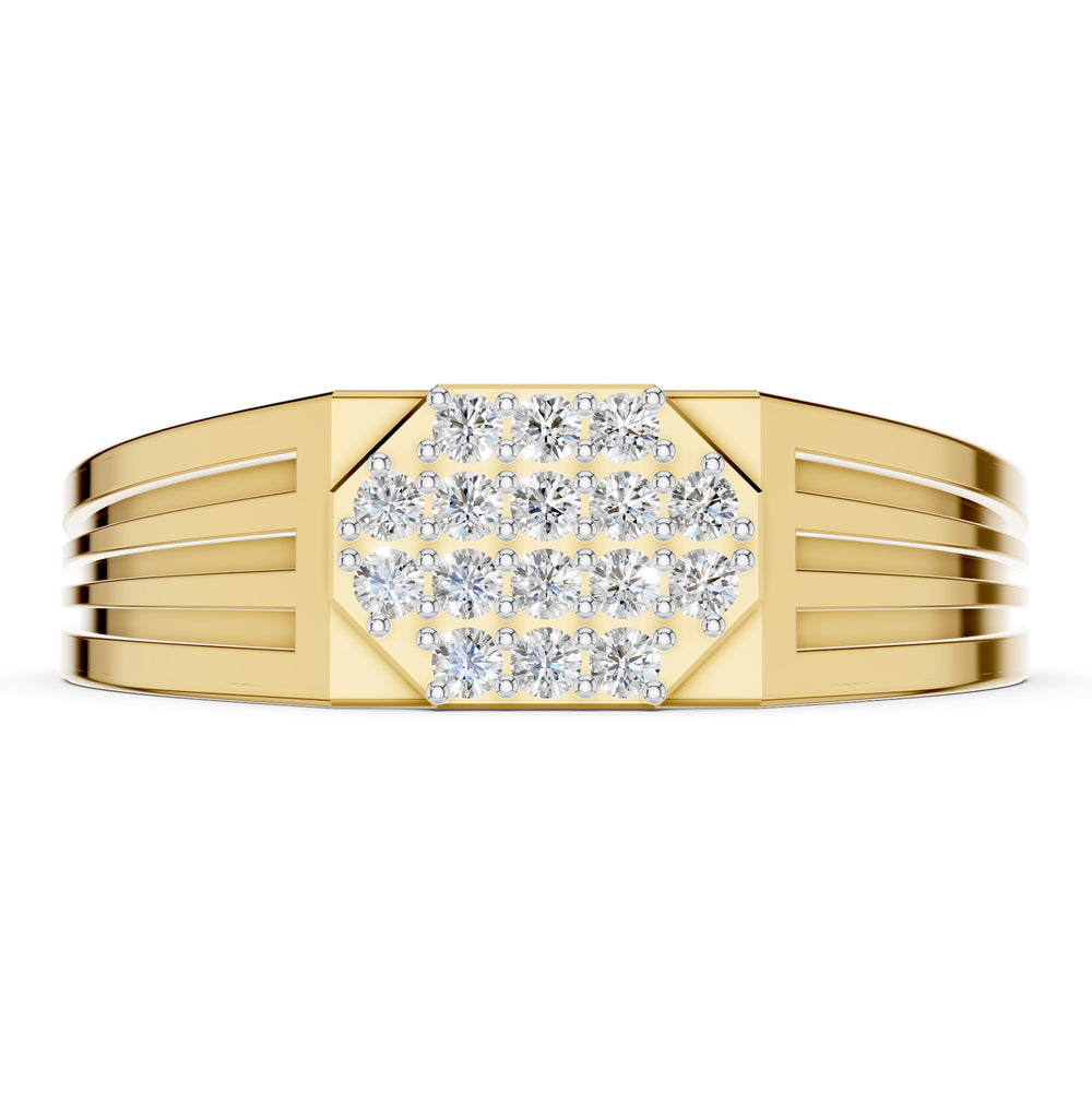 Royal Shield Diamond Gents Ring