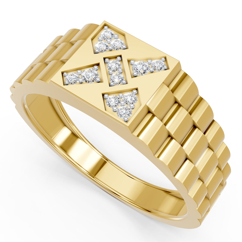 Royal Mosaic Diamond Gents Ring