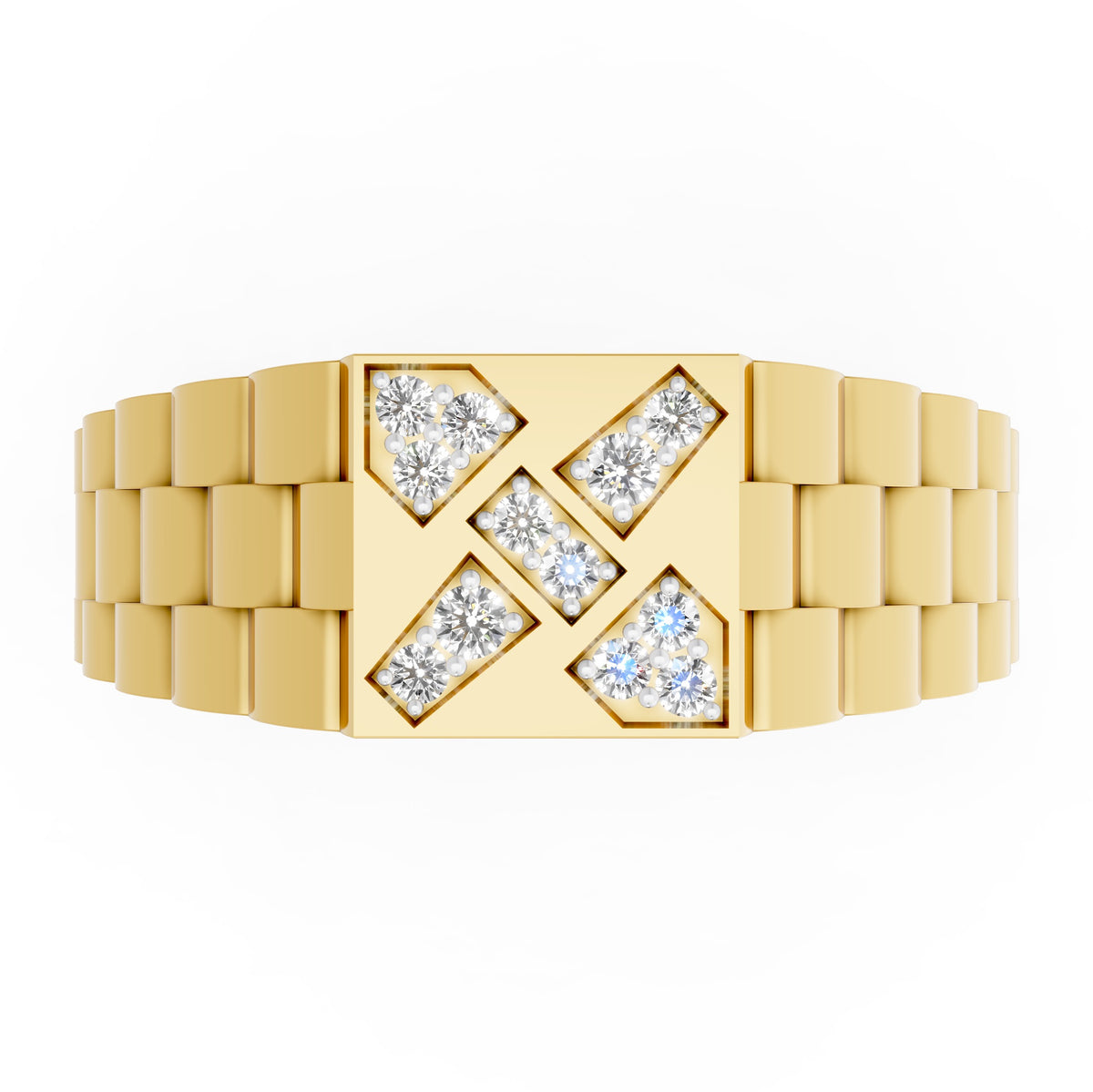 Royal Mosaic Diamond Gents Ring