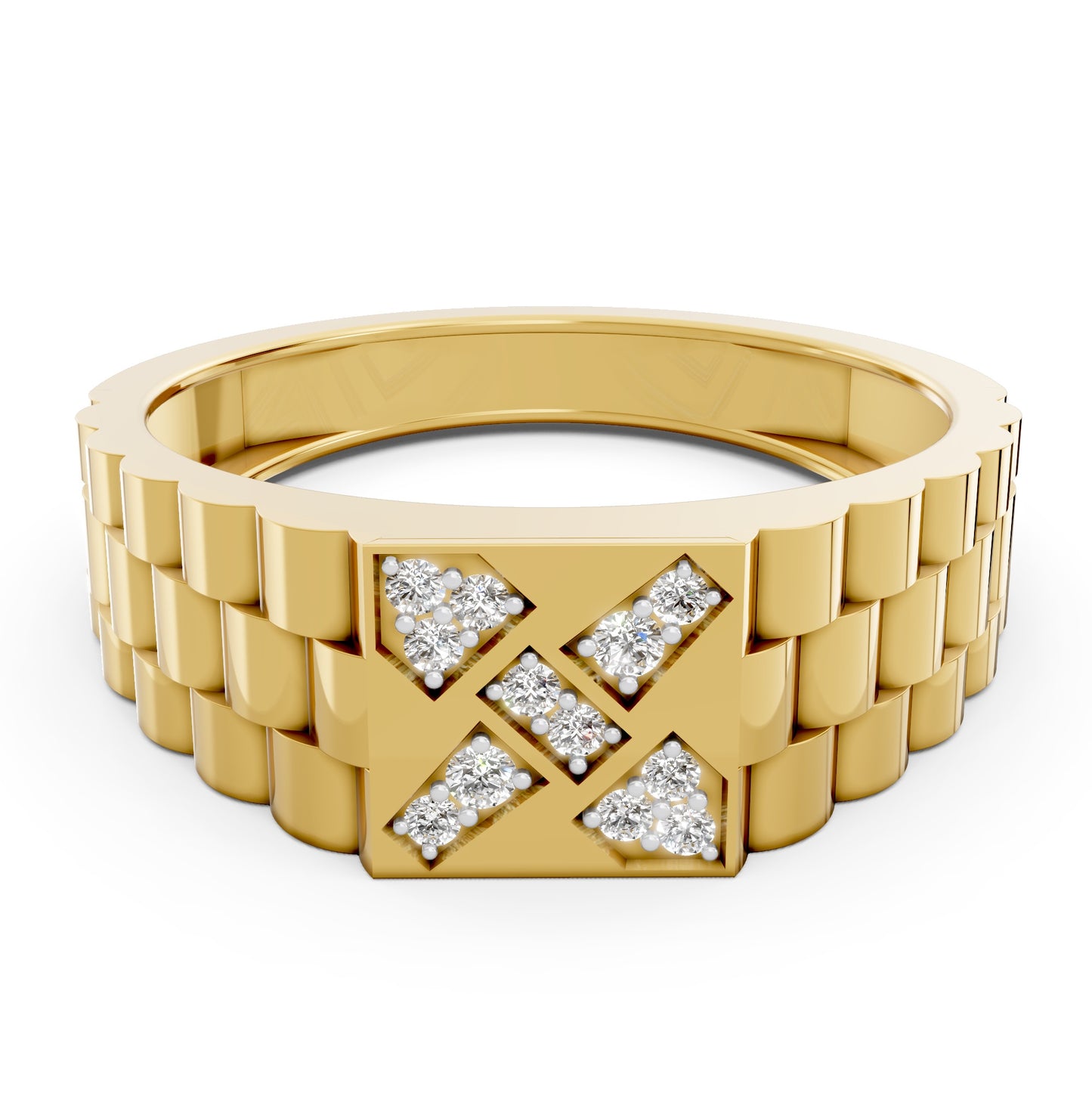 Royal Mosaic Diamond Gents Ring