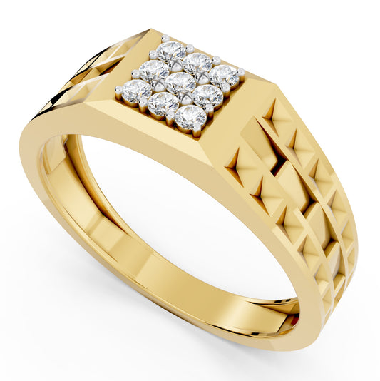 Imperial Matrix Diamond Gents Ring
