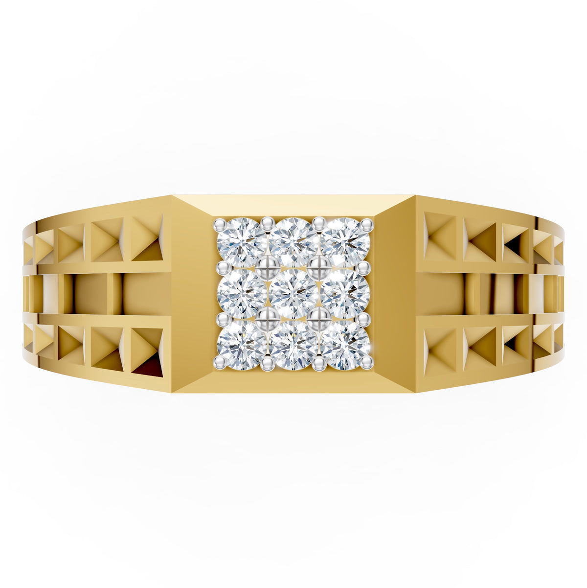 Imperial Matrix Diamond Gents Ring