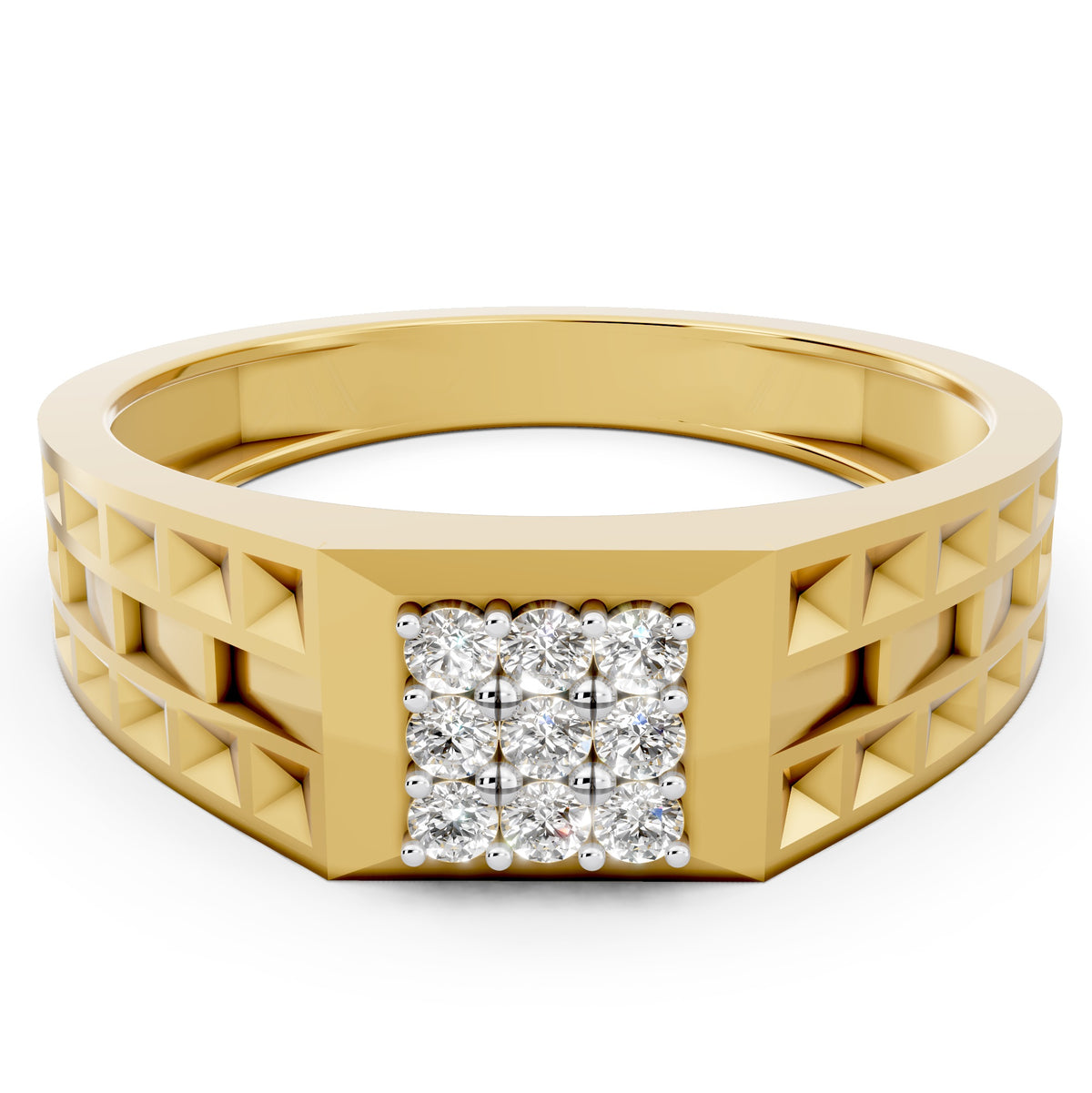 Imperial Matrix Diamond Gents Ring