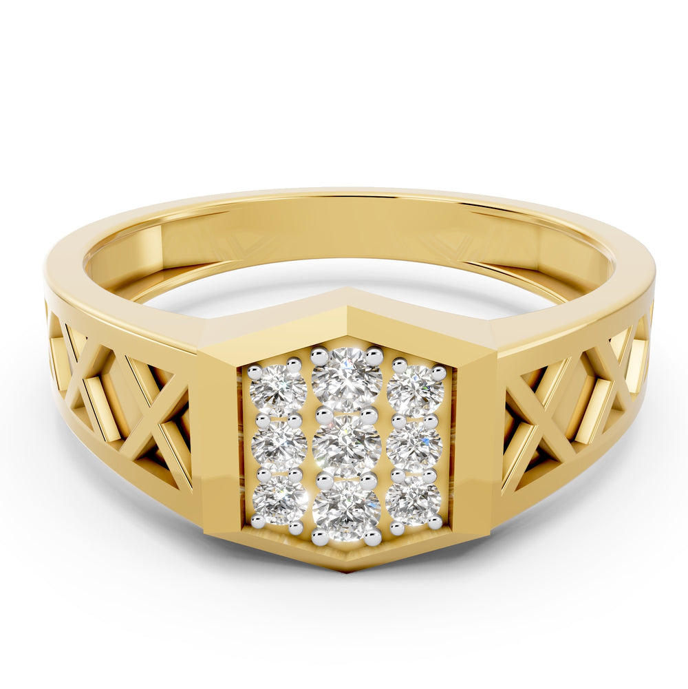 Royal Hexa Diamond Gents Ring
