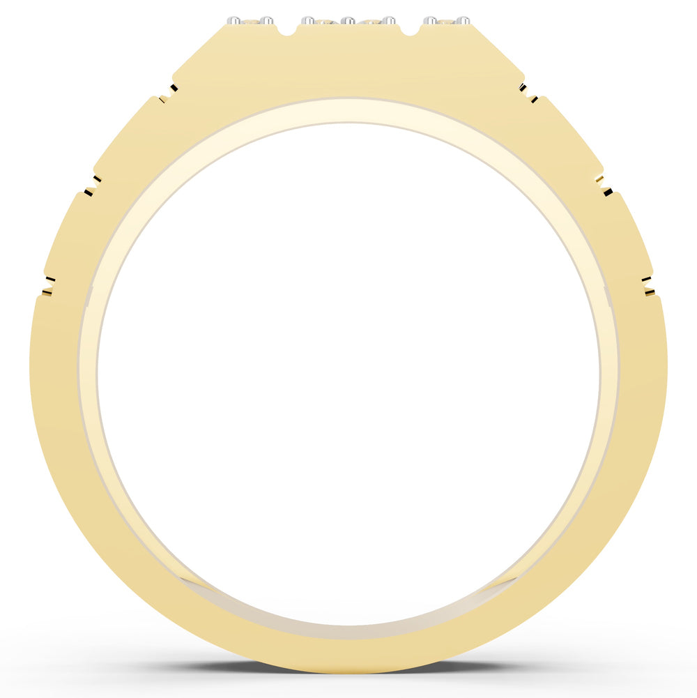 Imperial Column Diamond Gents Ring
