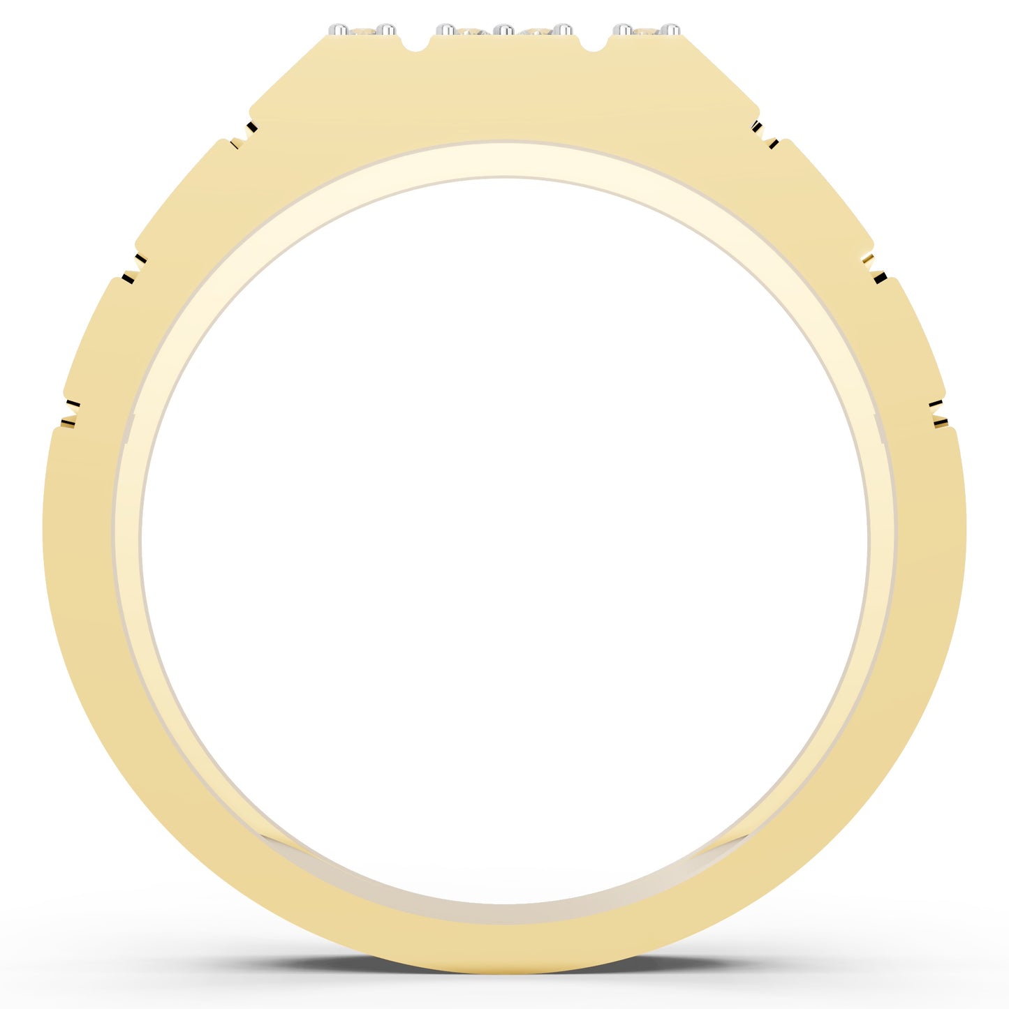 Imperial Column Diamond Gents Ring